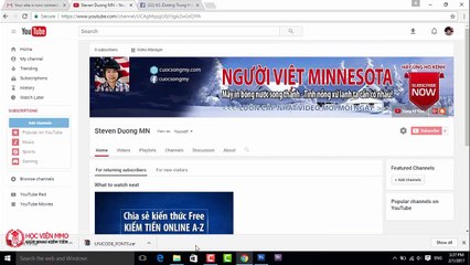 Kiếm Tiền với Youtube 1000 USD tháng  Bài 13- TỰ LÀM 1 VLOG TỪ A-Z - KS Dương Trung Hiếu
