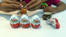 4 Surprise Eggs! Kinder Surprise Looney Tunes Eggs