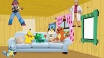 5 Little Pokemon Go Pikachu Jumping On the Bed - Five Little Monkeys Nursery Rhymes and So