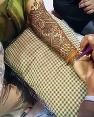 indian Mehndi traditional  culture at Marriage ceyomany