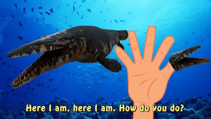 Shark VS Godzilla Finger Family Sea Monster Nursery Rhy