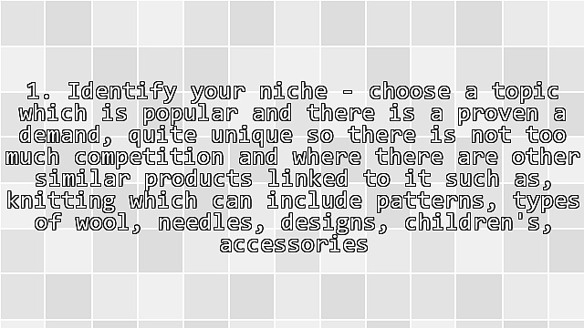 10 Top Tips For Online Product Creation