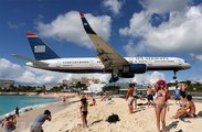 Jet Blast at Maho Beach St. Maarten