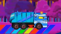 Good Garbage truck vs Evil Monster Trucks _ Learn Vehicles for kids _