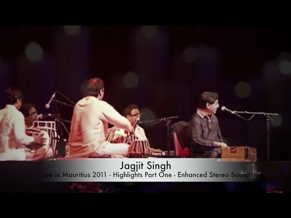Jagjit Singh Live In Mauritius -- Tere Aane ki jab Khabar Mehke with stereo HD sound