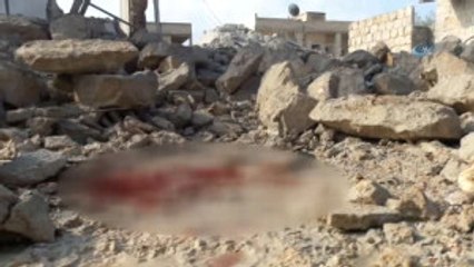 Suriye'de Bir Ev Vuruldu, 4 Kişilik Aile Yok Oldu