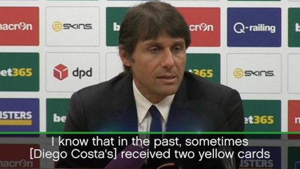 Chelsea's Conte pleased with Costa's discipline