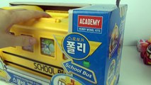 School Bus Car Carrier Toy Robocar Poli Storage Disney Cars Truck Firetruck Ambulance Bull