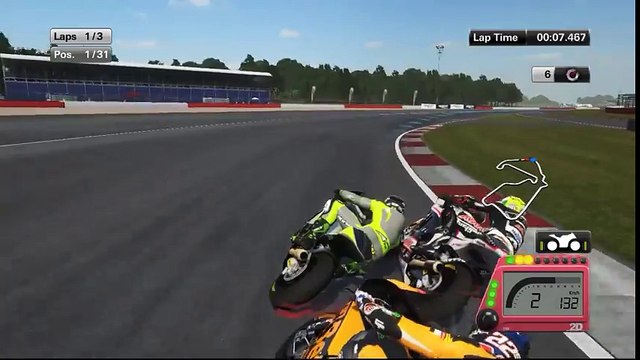 MotoGP15 Career Mode Gameplay - Moto2 - Silverstone Race - Part 32