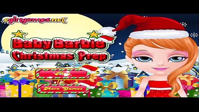 Детка ребенок Барби Рождество для игра Игры девушки Онлайн приготовительный видео
