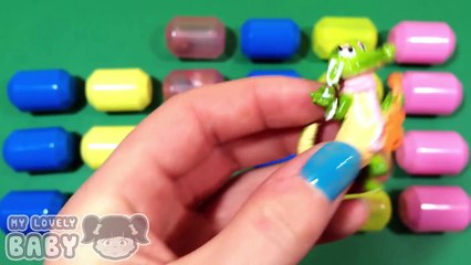 Узнайте узоры с сюрприз Яйца Открытие сюрприз Яйца заполненный с Игрушки Урок 4.