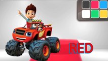 Learn Colors with Paw Patrol & Blaze Monster Machines - Toys 2D Trucks Colours & Kids Chil