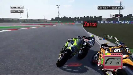 MotoGP15 Career Mode Gameplay - Moto2 - Misano Race - Part 33