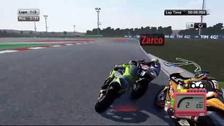 MotoGP15 Career Mode Gameplay - Moto2 - Misano Race - Part 33