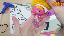 Decoration of wall Dj Suki with customizable name TROLLS ✋ handicraft DIY