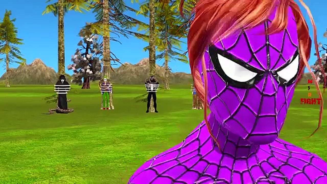 Frozen Elsa Spiderman Hulk SpiderGirl Snake Attack Joker Killer Clown Scream Venom Fun Sup