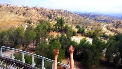 Terrifying rollercoaster ride