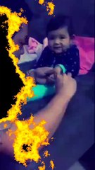 Baby Laughing While Cutting his Nails - Funny Video