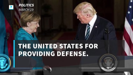 Trump blasts Germany for owing NATO, US 'vast sums of money'