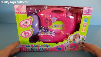 Kids Toy Sewing Machine unboxing and playing ~ Great Toy Kitchen-YnmhvyUJZyw