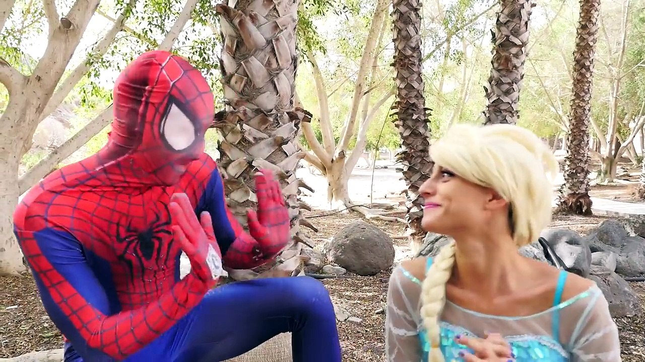 Frozen Elsa & Spiderman GO TO SCHOOL! w/ Bad teacher Maleficent, Superman & Wonder Woman