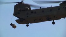 CH-47 Chinook Helicopter AirDrop Training