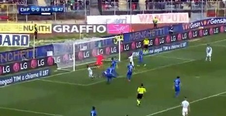 Lorenzo Insigne Goal Empoli 0 - 1 Napoli Serie A 19-3-2017