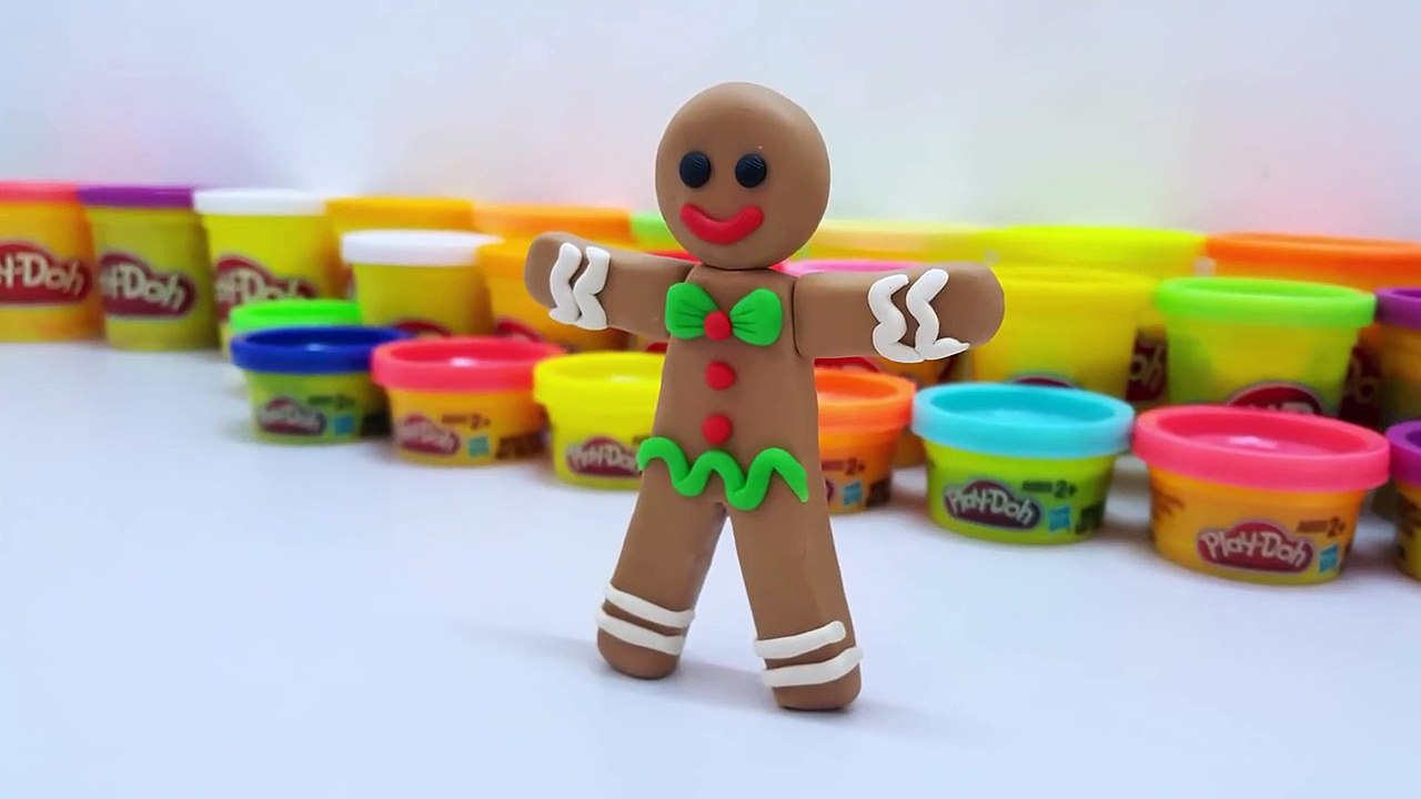 How To Make Gingerbread Man With Play Doh - Learn Colors With Play Doh-yFtTcVhMuJ0