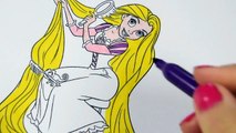 Disney Princess Rapunzel Tangled Coloring Book_Pages Rapunze da colorare Fun Art for kids-ytbjuJFtUSU