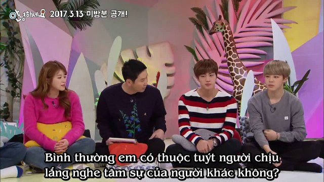 Hello Counselor của Jin & Jimin ] [VIETSUB ( Đoạn cut không phát sóng ]
