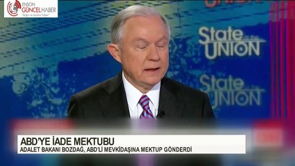 Bekir Bozdağ, ABD'ye iade mektubu