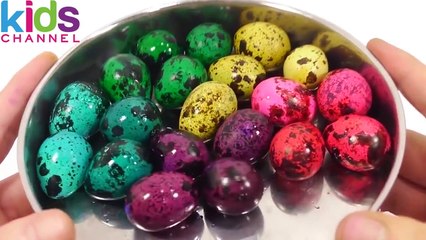 Kidschanel - DIY How To Make 'Real Birds Egg Colors Ball' Dyeing Colors Original Video-8GRFmssEj1Q