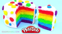 Play Doh Rainbow Ice Cream Cake How to Make Rainbow Play Dough Cake Play Doh Food Kitchen