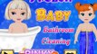 Ванная комната Лучший Лучший чистота дисней Эльза для замороженные Игры девушки Принцесса вверх