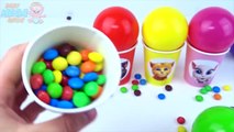 Balls Cups Stacking Toys Candy Skittles My Talking Tom Princess Disney McQueen Learn Color