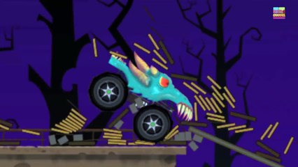 Легковые автомобили зло для хороший Хэллоуин монстр страшно детей младшего возраста грузовики против |