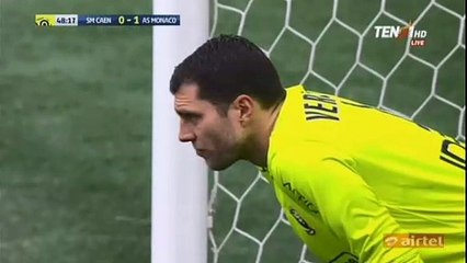 Fabinho Penalty Goal HD - Caen 0-2 AS Monaco - 19.03.2017 HD