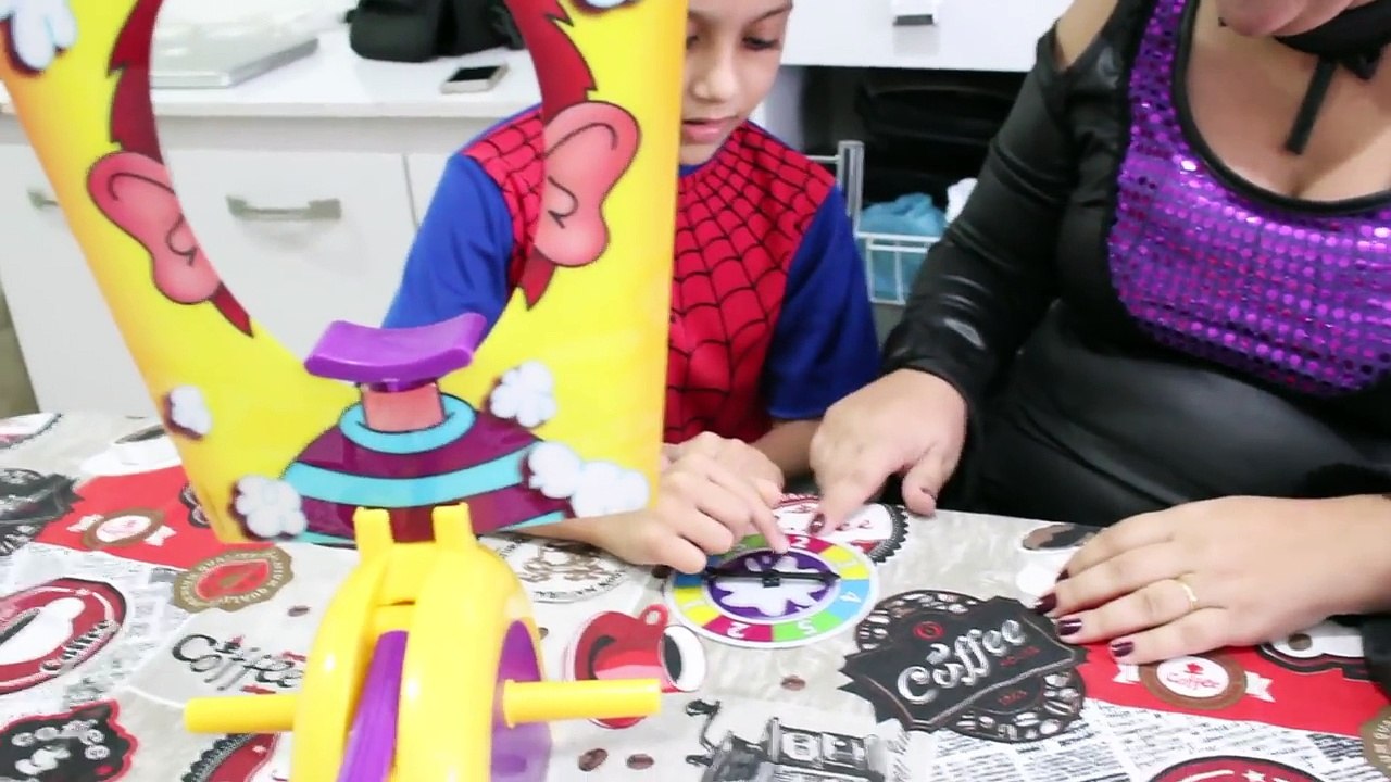 Maleficent Eats and Poop a Knife w/ Spiderman SuperHero Real Life