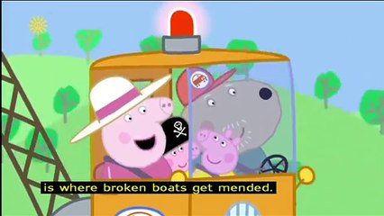 Peppa Pig Season 3 Episode 39 in English - Grampy Rabbits Boatyard