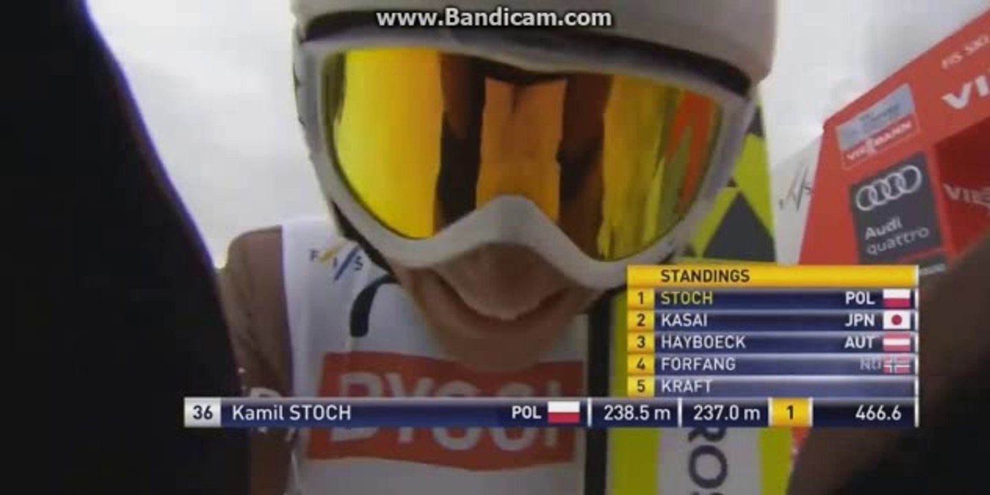 19.03.2017 Vikersund winning jump Kamil Stoch 237 m