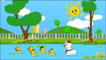 Five Little Ducks Nursery Rhyme With Lyrics - Cartoon Animation Rhymes & Songs for Childre