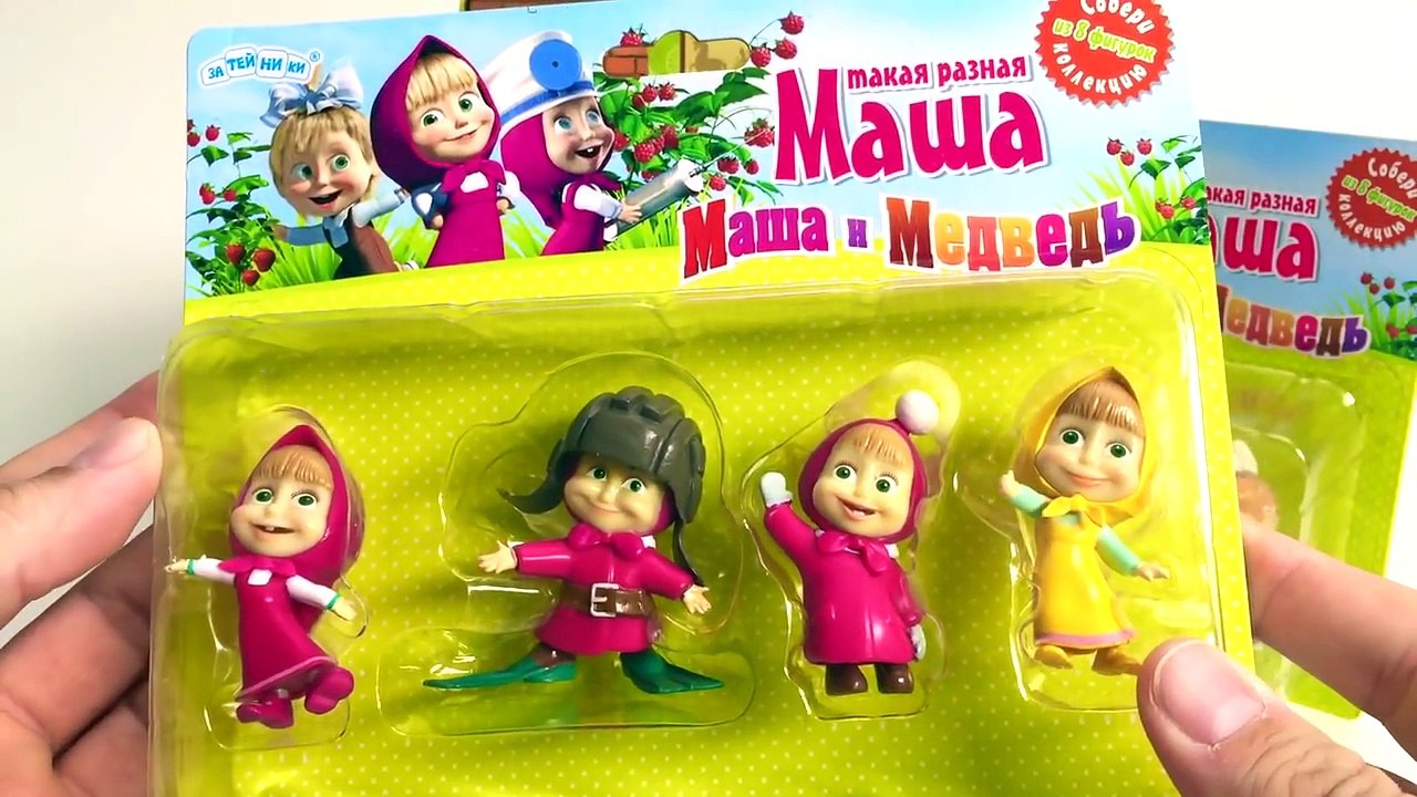 Masha and the bear toys - Masha i Medved - Маша и Медведь Surprise eggs toys