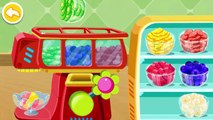 Узнайте как Кому сделать лед крем и смузи Создание свежий фрукты лед Детский автобус Дети Игры для