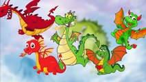 Finger Family Nursery Rhymes Dragons Dinosaurs Cartoons King Kong | Crocodile Godzilla Fin