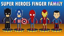 Finger Family Rhymes Spiderman Batman Hulk Superman Cartoons | Children Nursery Rhymes Col