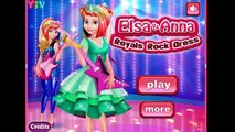 Elsa and Anna in Rockn Royals - Disney Princess Dress Up Games