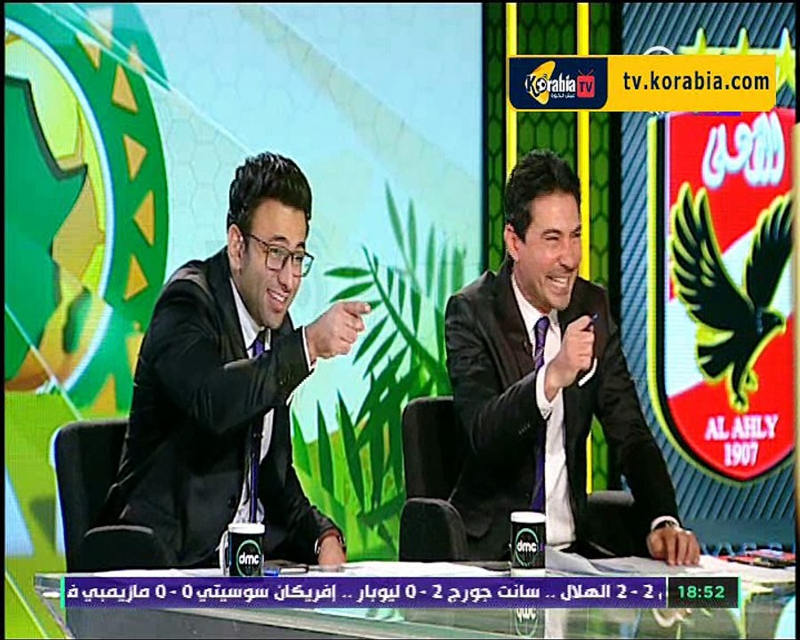 بركات و ابراهيم فايق ينفجرا ضحكا على الهواء بسب...