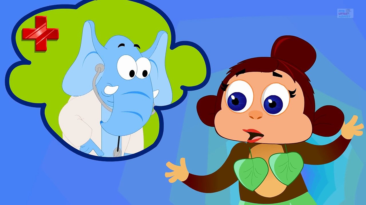 Five Little Monkeys Jumping On The Bed | Children Nursery Rhyme | Songs