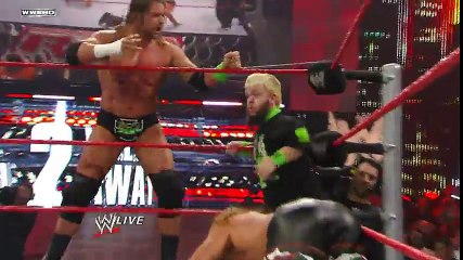 Raw  DX & Hornswoggle vs. John Heder, Big Show & The Miz