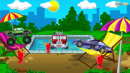 Racing Cars, Police Cars, Fire Trucks + 1 hour vehicles kids videos compilation incl The Ambulance